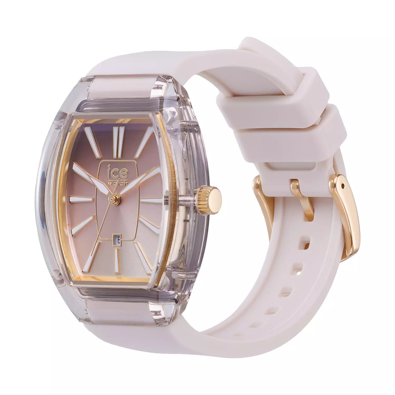 Jam Tangan Wanita Ice Watch ICE Boliday Dome - Almond Skin Sunset 35mm [024039]
