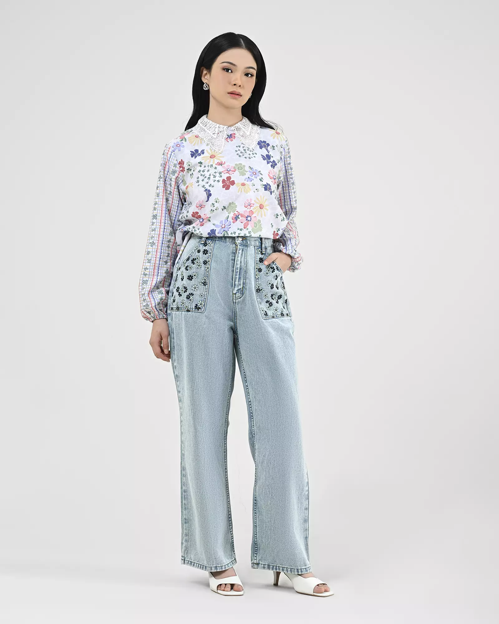 Geulis.id OAKLEV DENIM PANTS - Lightdenim