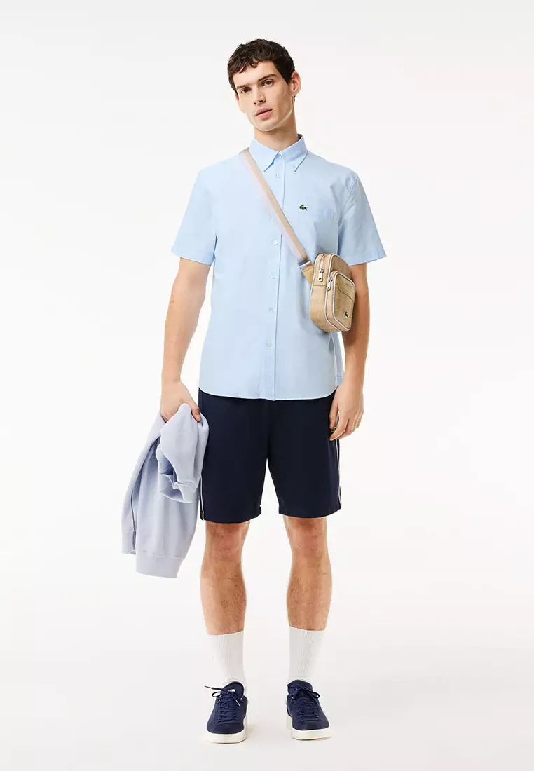 Buy Lacoste Regular Fit Short Sleeved Oxford Shirt 2025