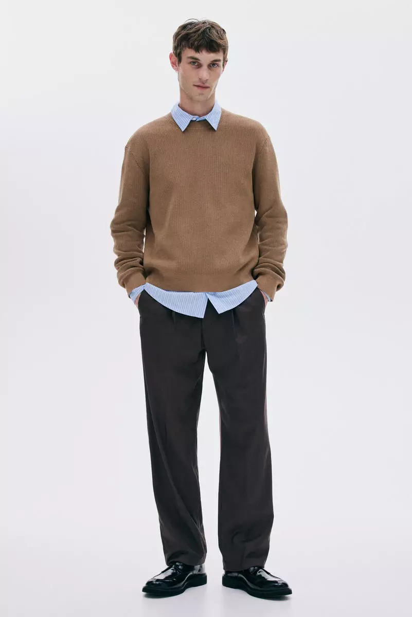 Regular Fit Rib-knit jumper
