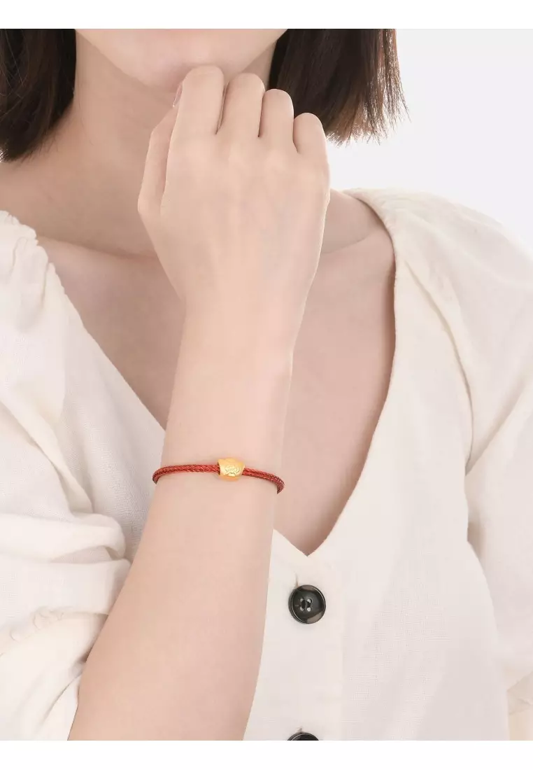 999 Gold Yuanbao Charm for Women & Men 90838C  [Bracelet not included]