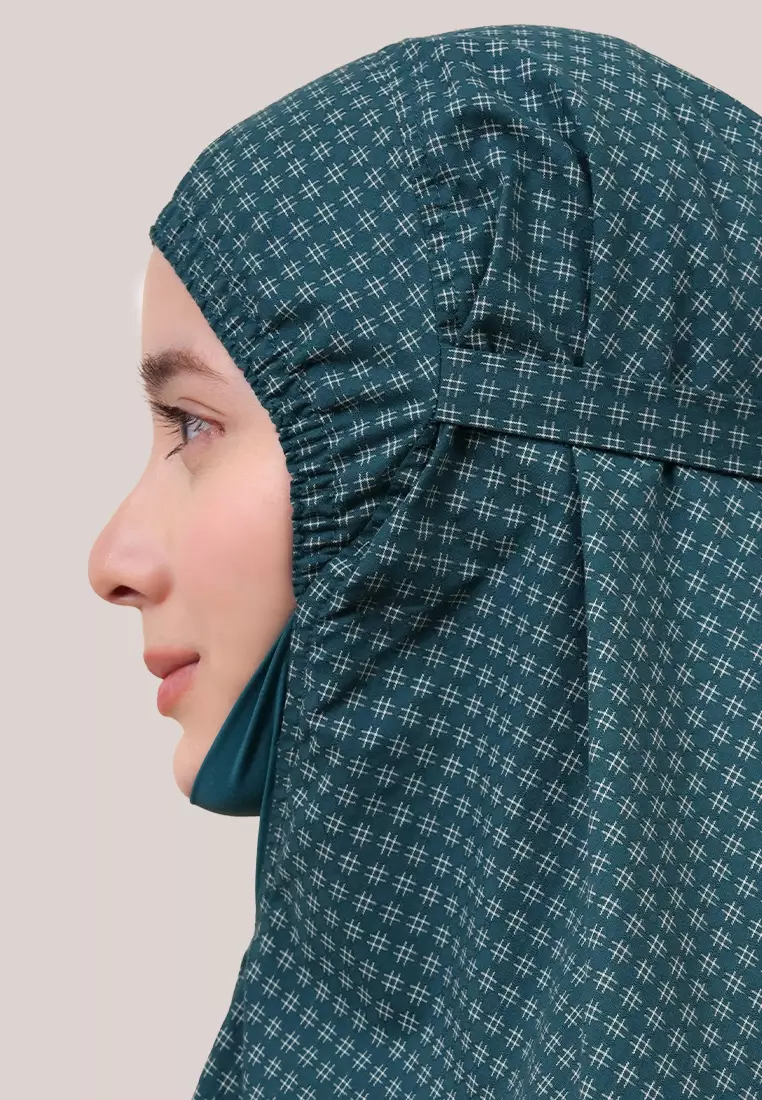 Siti Khadijah Telekung Deco Madiya in Deep Teal