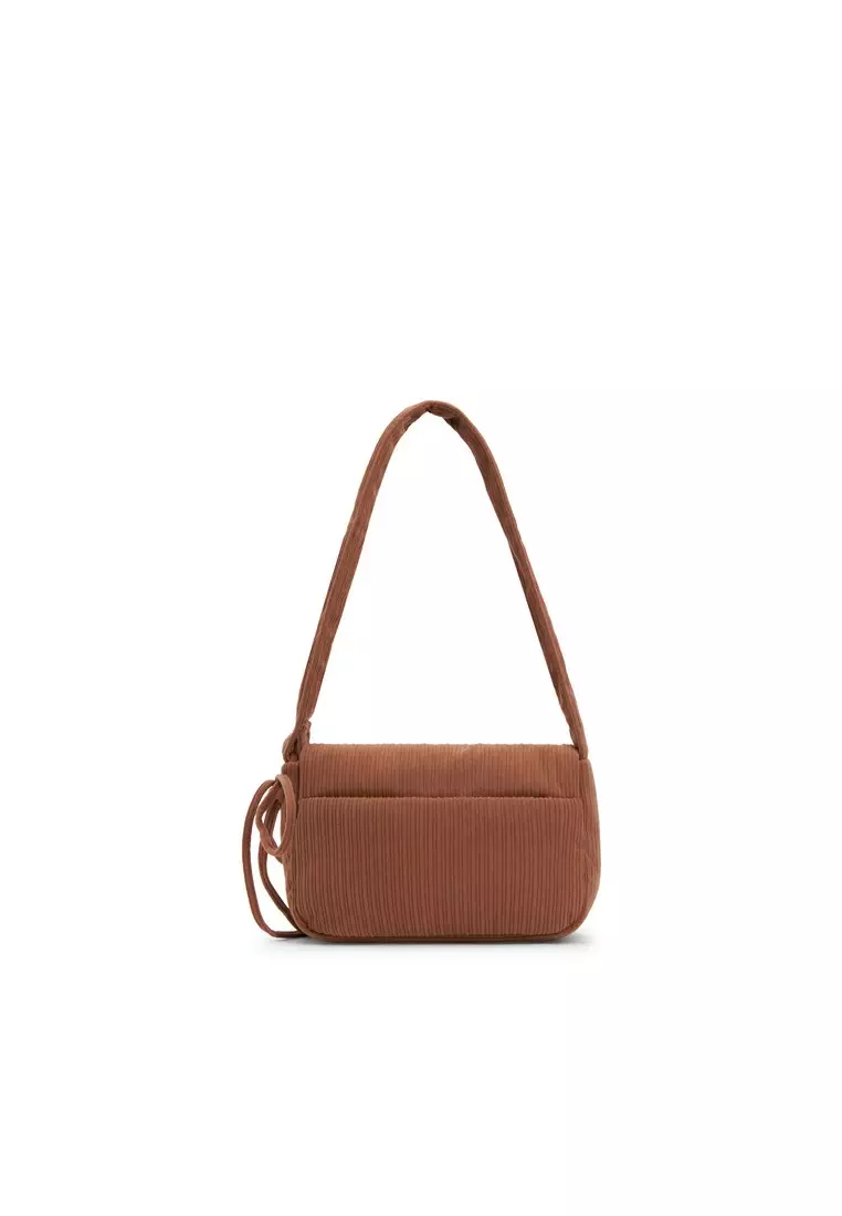 Tracey Puffy Plush Bow Crossbody