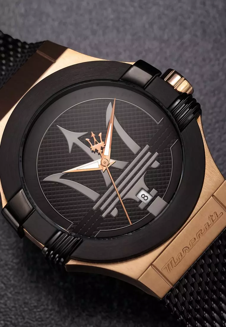 【2年保養】瑪莎拉蒂Potenza 系列 40mm錶盤 男士石英腕錶 R8853108010