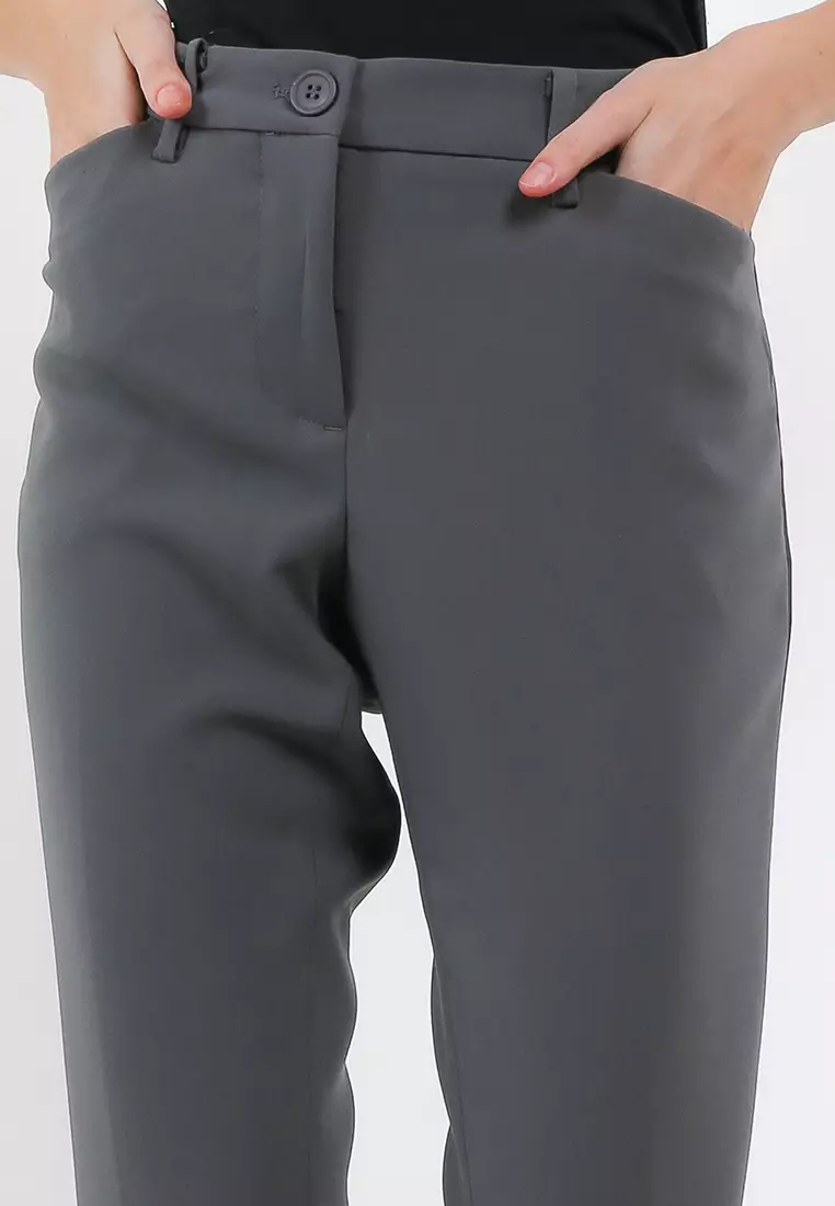 Femme Celana Formal Slim Fit