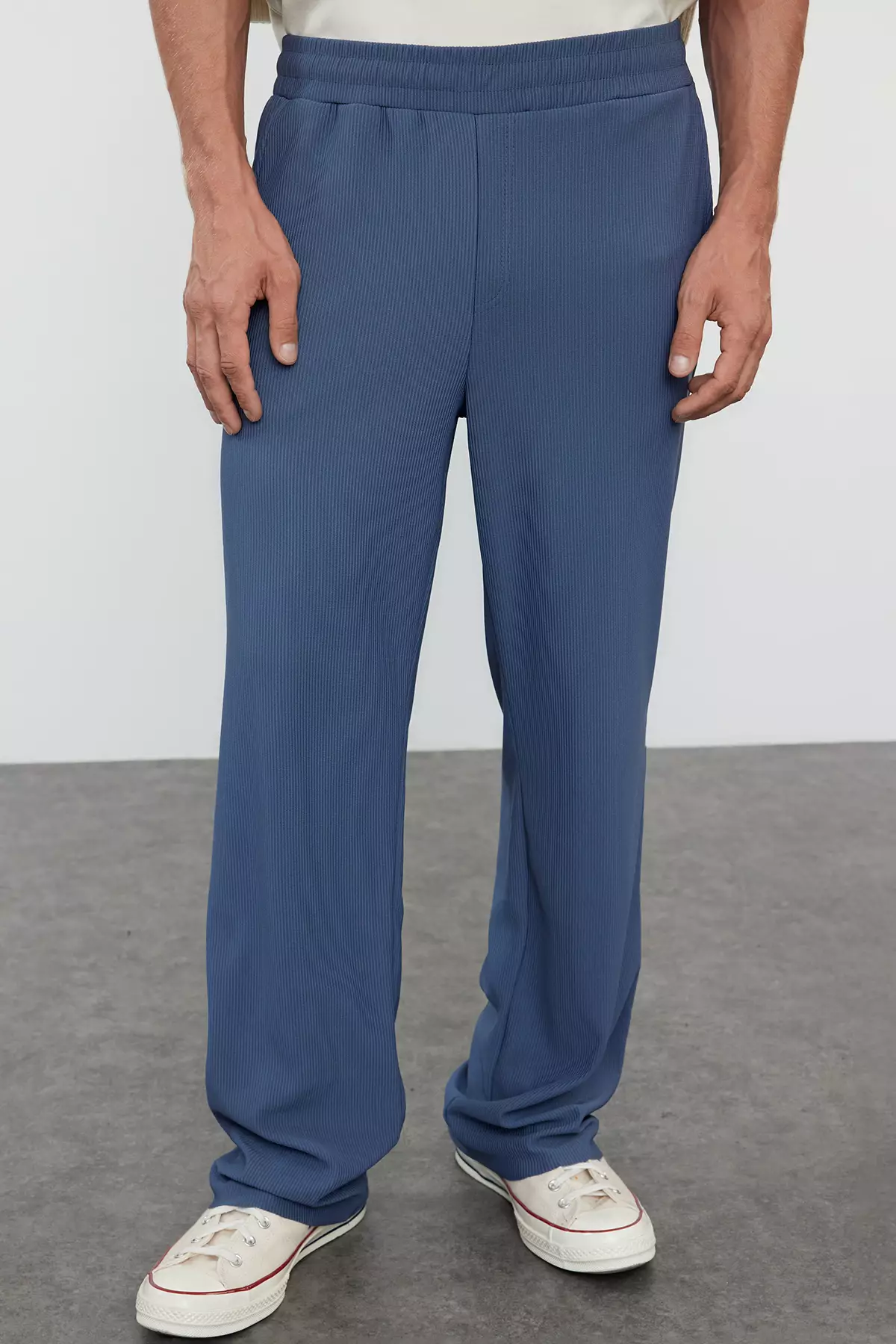 Elastic Rib Pants