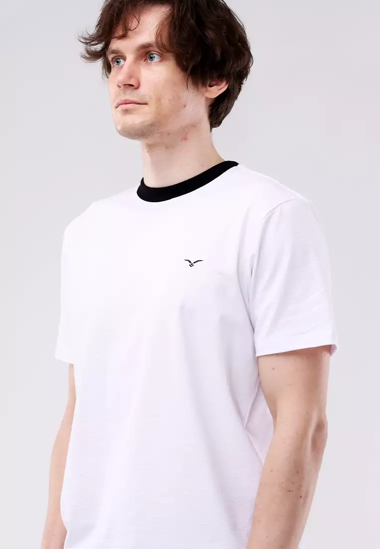 Round Neck Crazylines Short Sleeve