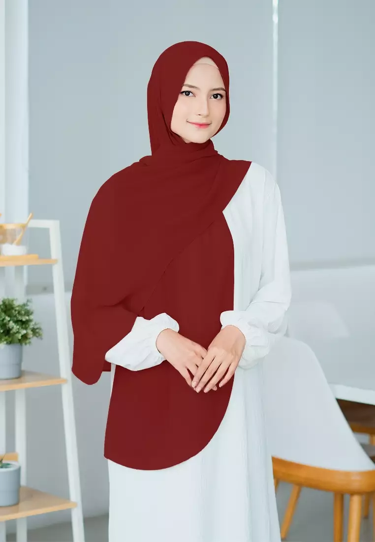 HIJAB INSTAN SAFFA - DEEP MAROON