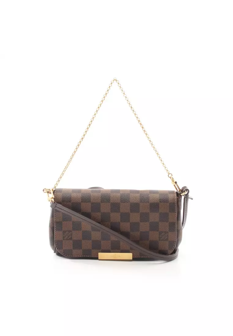 LOUIS VUITTON Damier Azur Favorit PM Shoulder Bag 2way N41277 LV