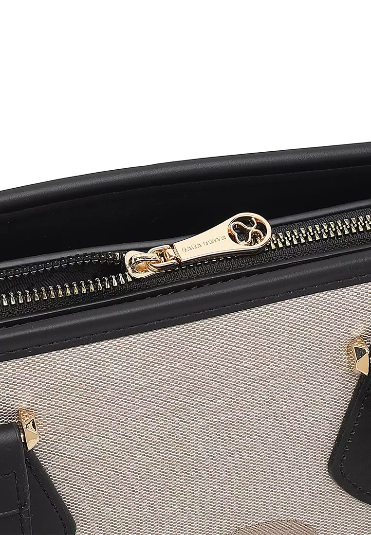 Women's Top Handle Bag / Sling Bag / Crossbody Bag - Black