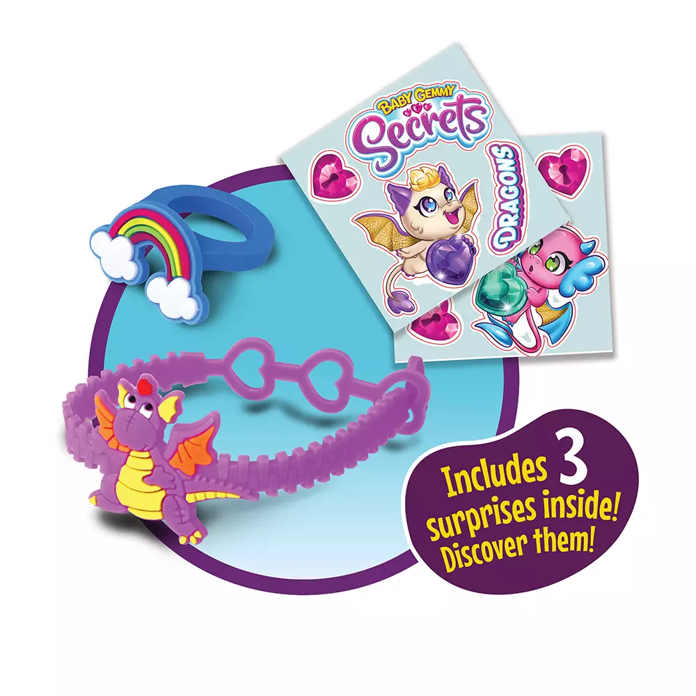 Crackin Eggs Baby Gemmy Secrets Dragon Aura - Mainan Telur Boneka