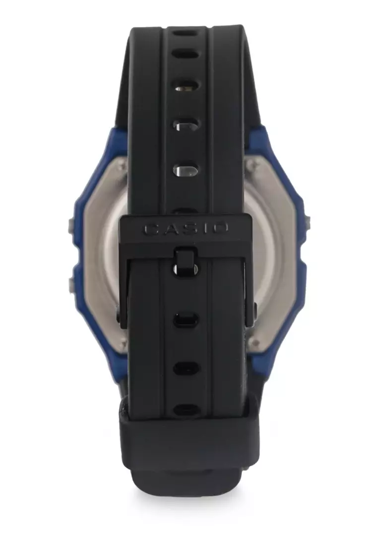 Casio Jam Tangan - Black Blue - Resin - F-91WM-2ADF
