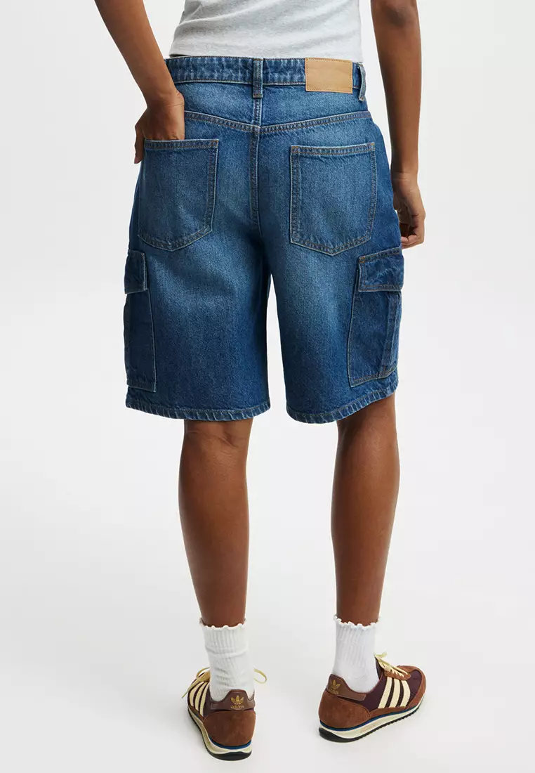 Super Baggy Cargo Denim Jorts