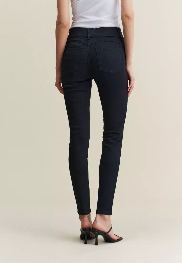 Chic stretch hot sale denim leggings