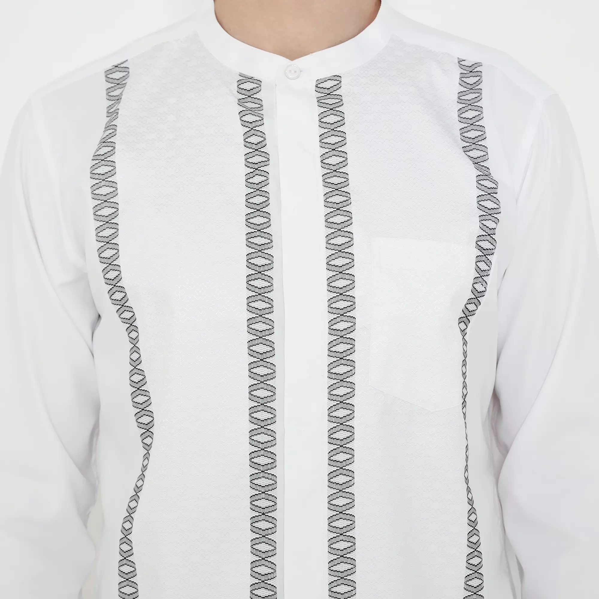 Platini Kemeja Koko Pria Lengan Panjang Katun White 961350.07