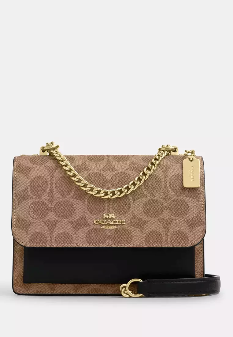Coach klare crossbody signature canvas clearance