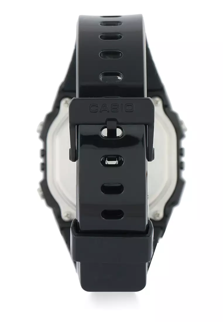 CASIO Jam Tangan Digital W-215H-1A2VDF Hitam Merah