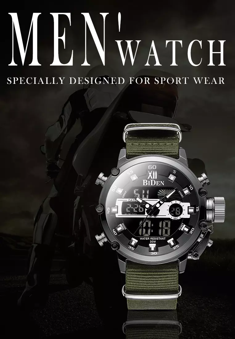 jam tangan pria fashion simple bisnis mesh belt chronograph casual jam