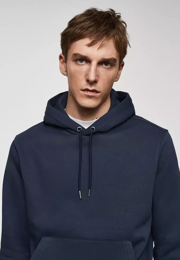 Buy MANGO Man Cotton Kangaroo-Hooded Sweatshirt 2024 Online