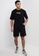 361° black ExtensionÂ Series Knit Shorts 536DCAAE127C9EGS_3