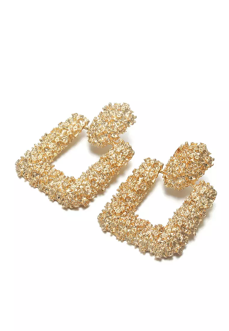 Geometric earrings zara top