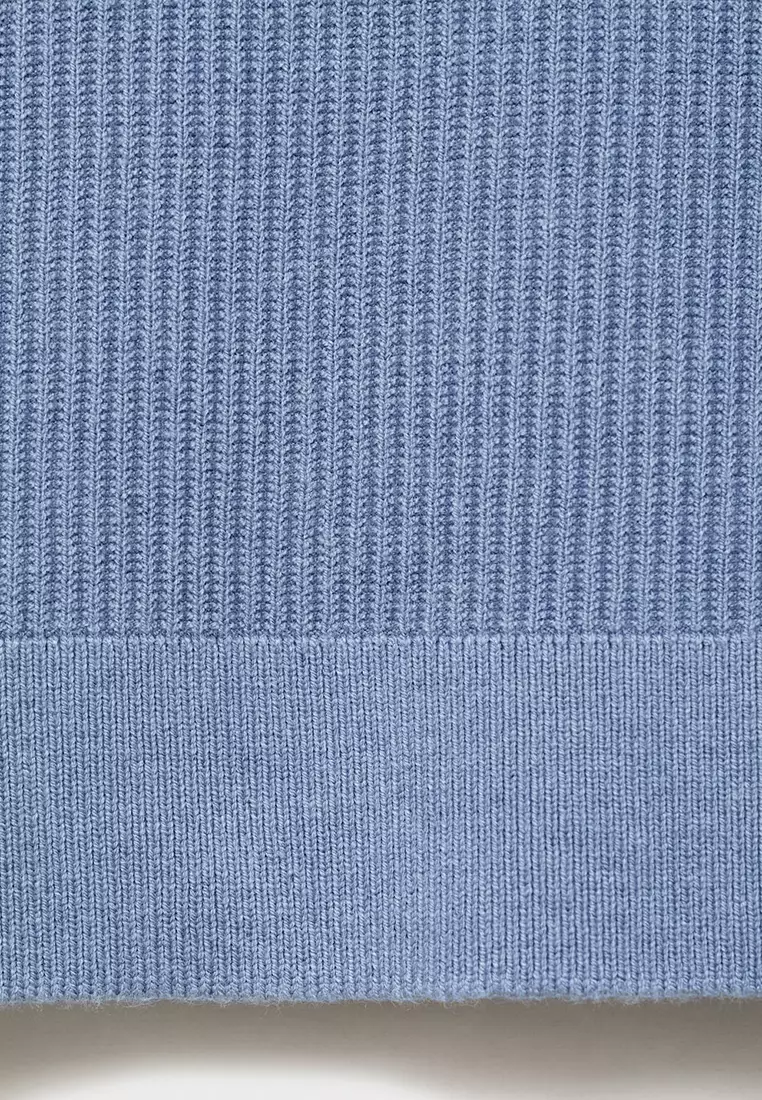 Fine Rib-Knit Sweater