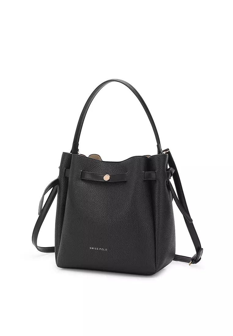 Women's Top Handle Bag / Sling Bag / Crossbody Bag / Shoulder Bag (Tas Tangan Wanita / Tas Selempang Wanita / Tas Bahu Wanita) - Hitam