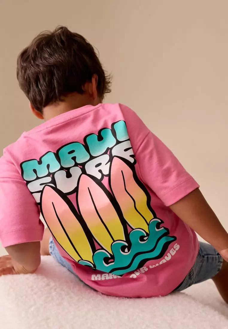 Short Sleeve Back Print T-Shirt