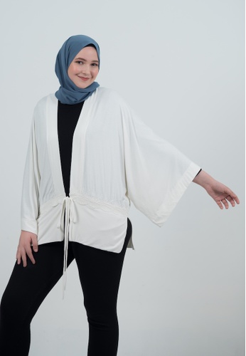 White kimono cardigan clearance