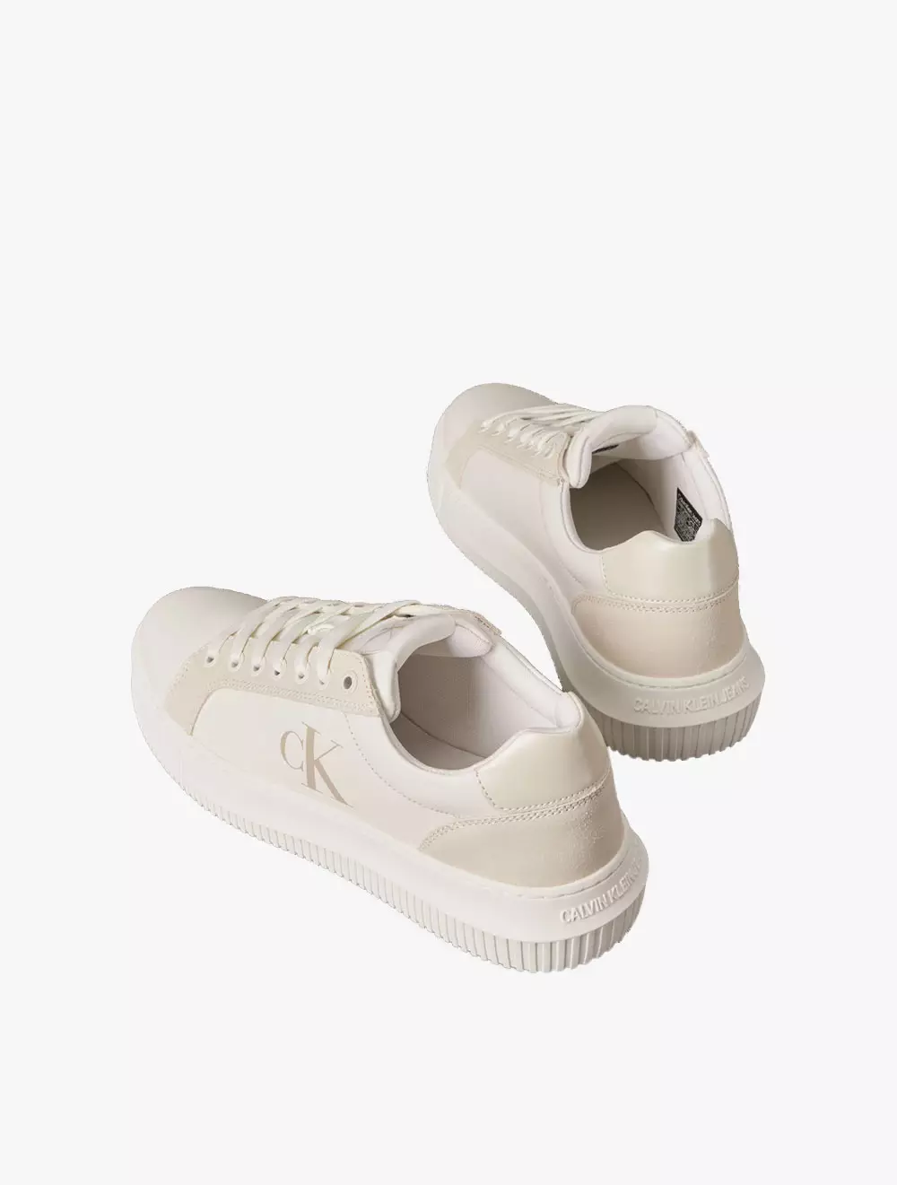 Calvin Klein Jeans Footwear - Chunky Cupsole Leather Trainers - White - white