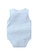 AKARANA BABY blue Sleeveless Bodysuit Baby Romper - Blue Stripe 30C4CKAB16292DGS_3