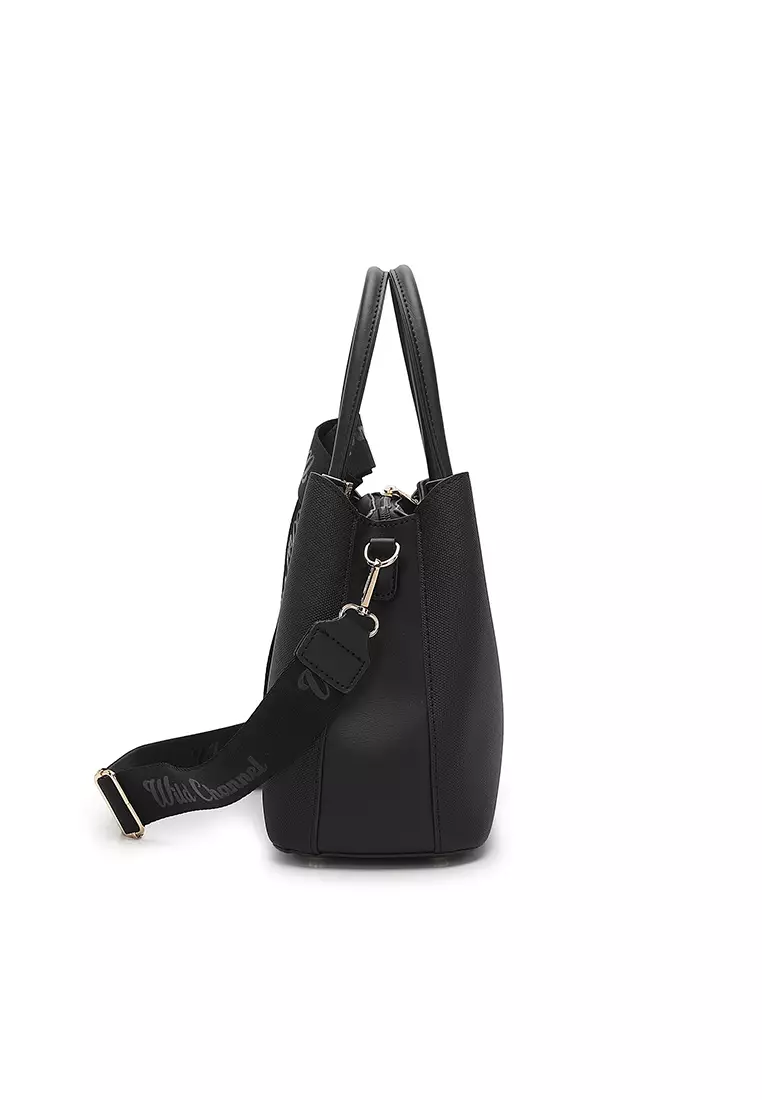 Women's Top Handle Bag / Sling Bag / Crossbody Bag / Shoulder Bag (Tas Tangan Wanita / Tas Selempang Wanita / Tas Bahu Wanita) - Hitam