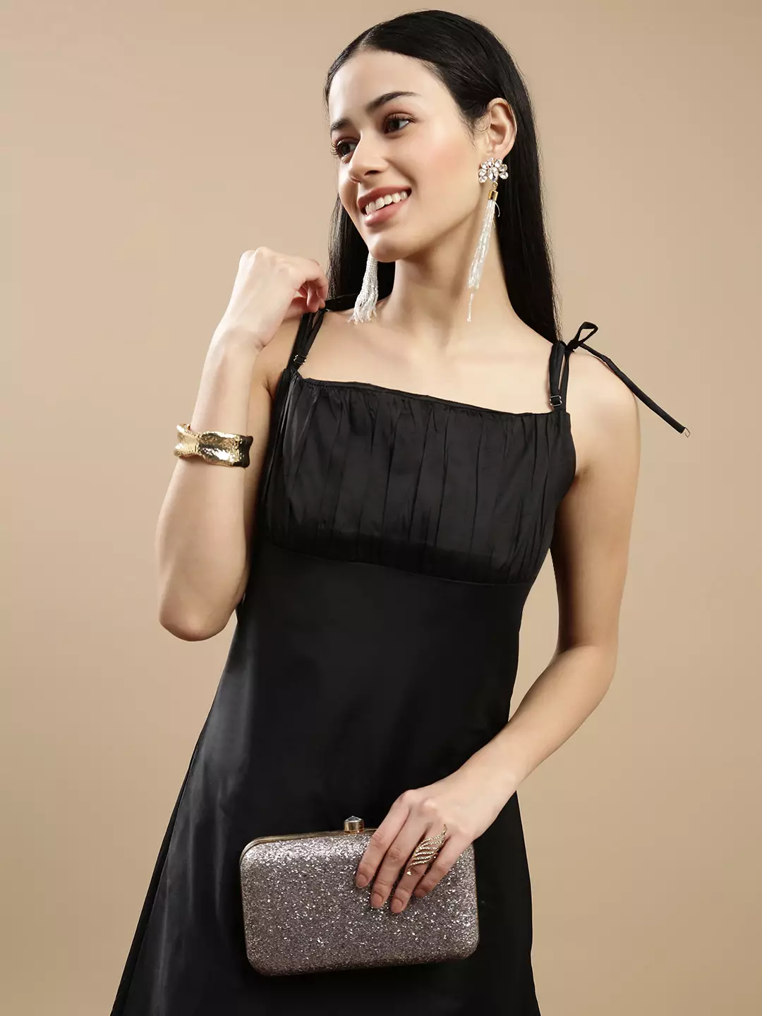 Chanira Viola Dress - Black