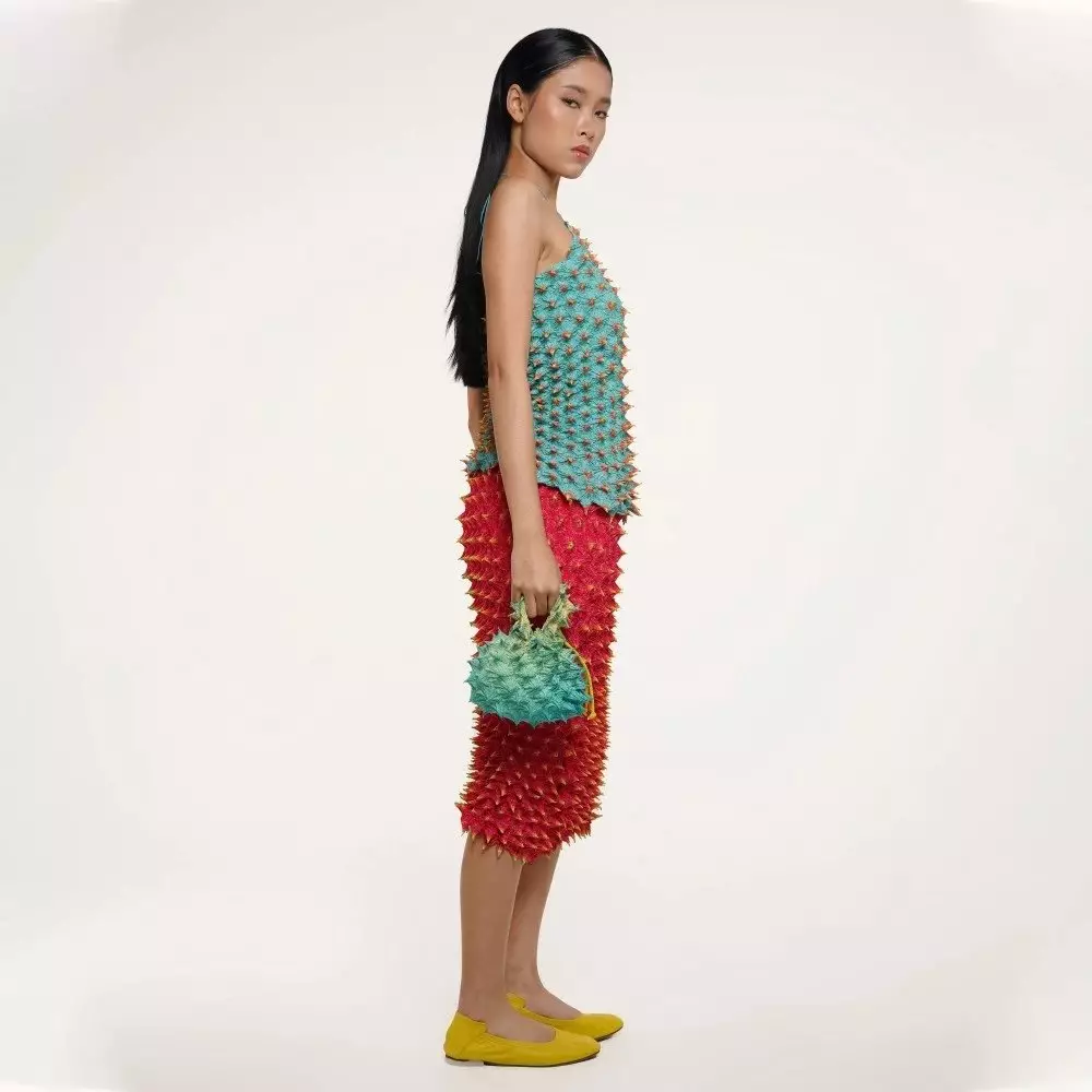 FUGUKU HAND BAG - FUGUKAI MIDI  - TANGERINE Warna TANGERINE