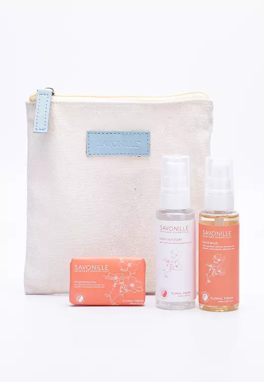 Floral Fresh Travel Trio Pouch Set