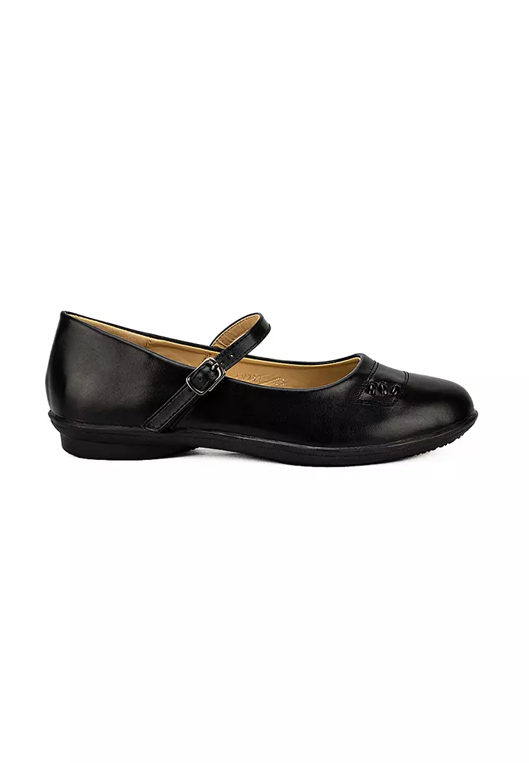 Women's Flats School Shoes LW 23217 Black C24 C40