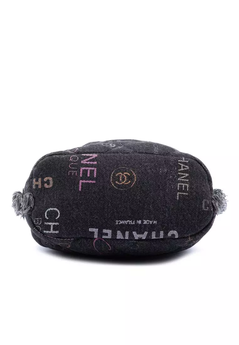 Pre-Loved Chanel Small Denim Mood Bucket With Chain