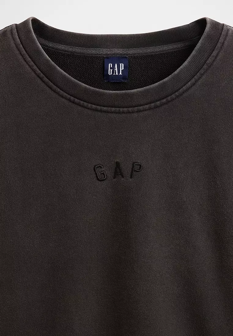 Crop Crew Neck Sweatshirt