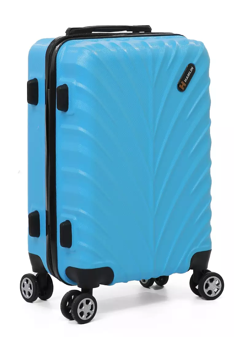 Carlton Tas Koper Hardcase Unisex Size 20Inch Suitcase Combination Lock Large Compartment Material ABS+PVC Coated ORIGINAL - Light Blue