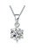 YOUNIQ silver YOUNIQ Hexagon 925 Sterling Silver Necklace Pendant with White Brilliant Cut Cubic Zirconia 8D05CAC9A30EFCGS_1
