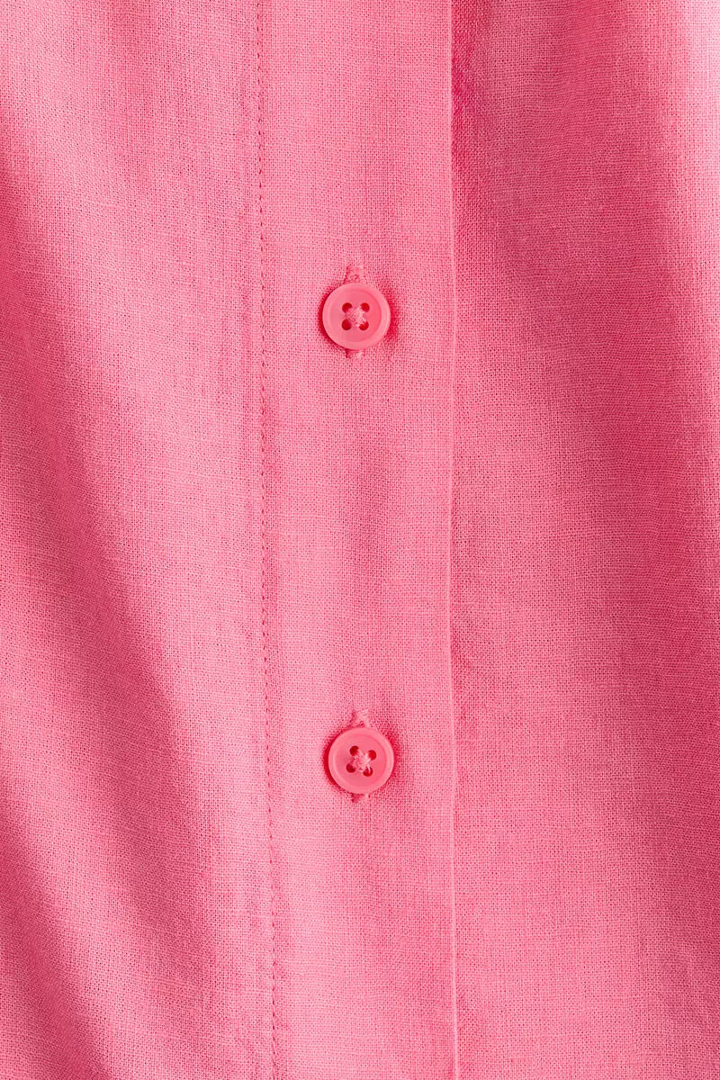 Linen-blend shirt