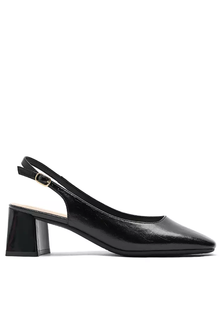 Discount on Twenty Eight Shoes  shoes - SKU: 6cm Square Toe Slingback Heel 866-1