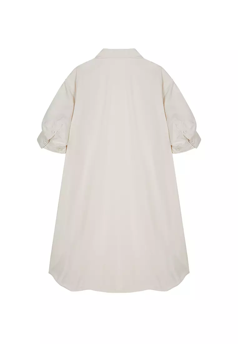 Cotton short-sleeved dress