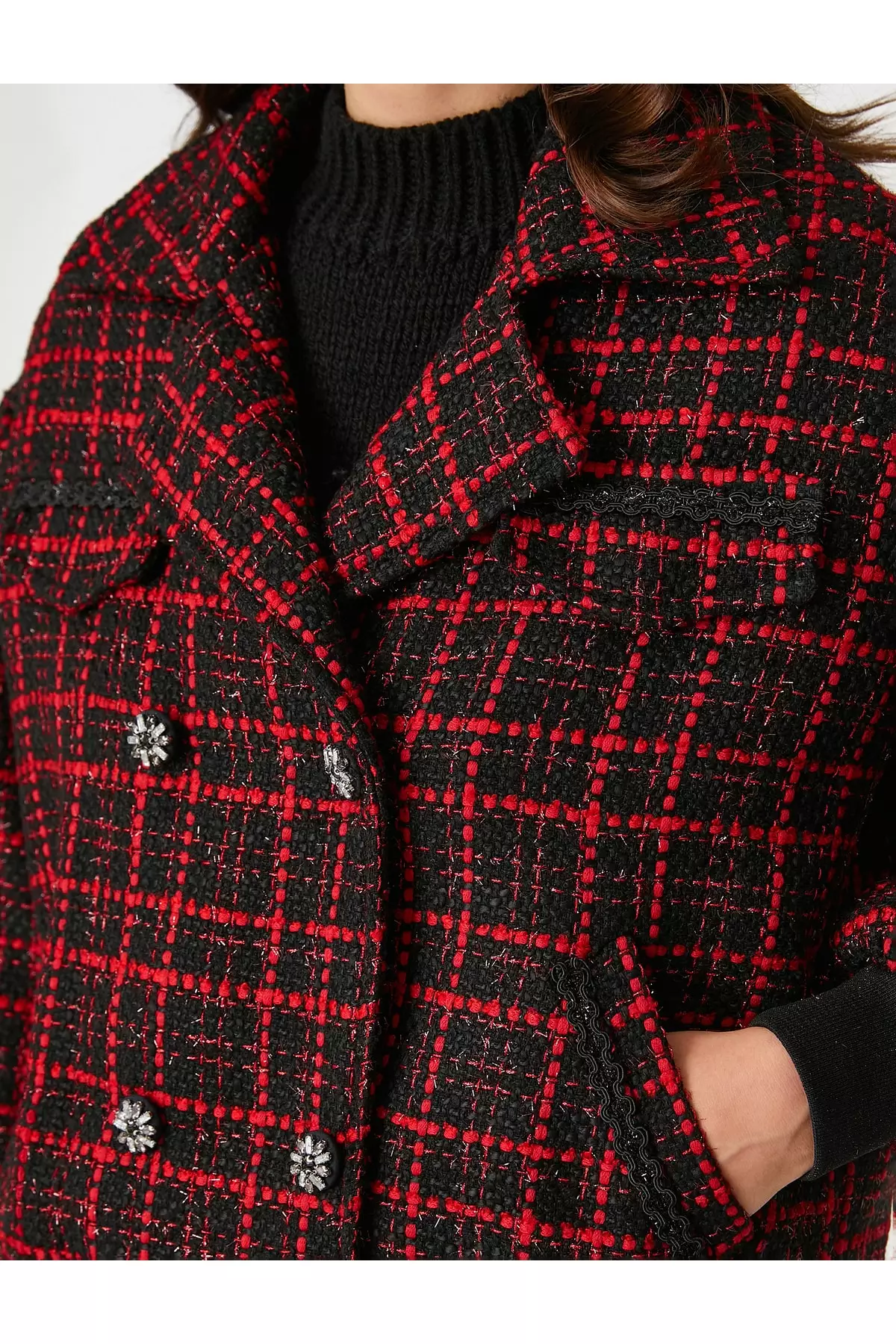 Pockets Bomber Tweed Jacket