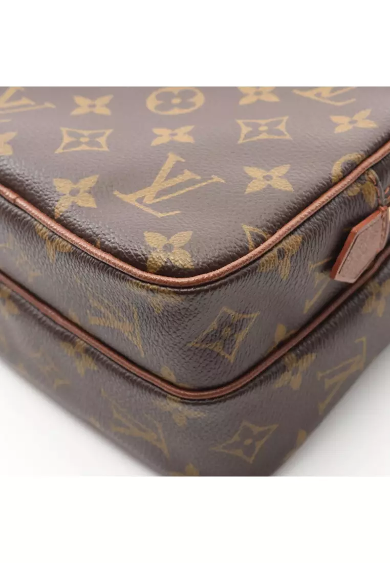 Pre-Loved Louis Vuitton LOUIS VUITTON × COMME des GARCONS sack De posh monogram Shoulder bag PVC leather Brown