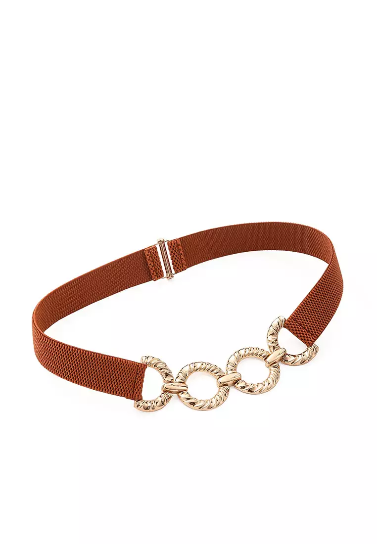 GYKACO KATYA Brown - Ikat Pinggang Wanita - Fashion Belt / Sabuk (Import)