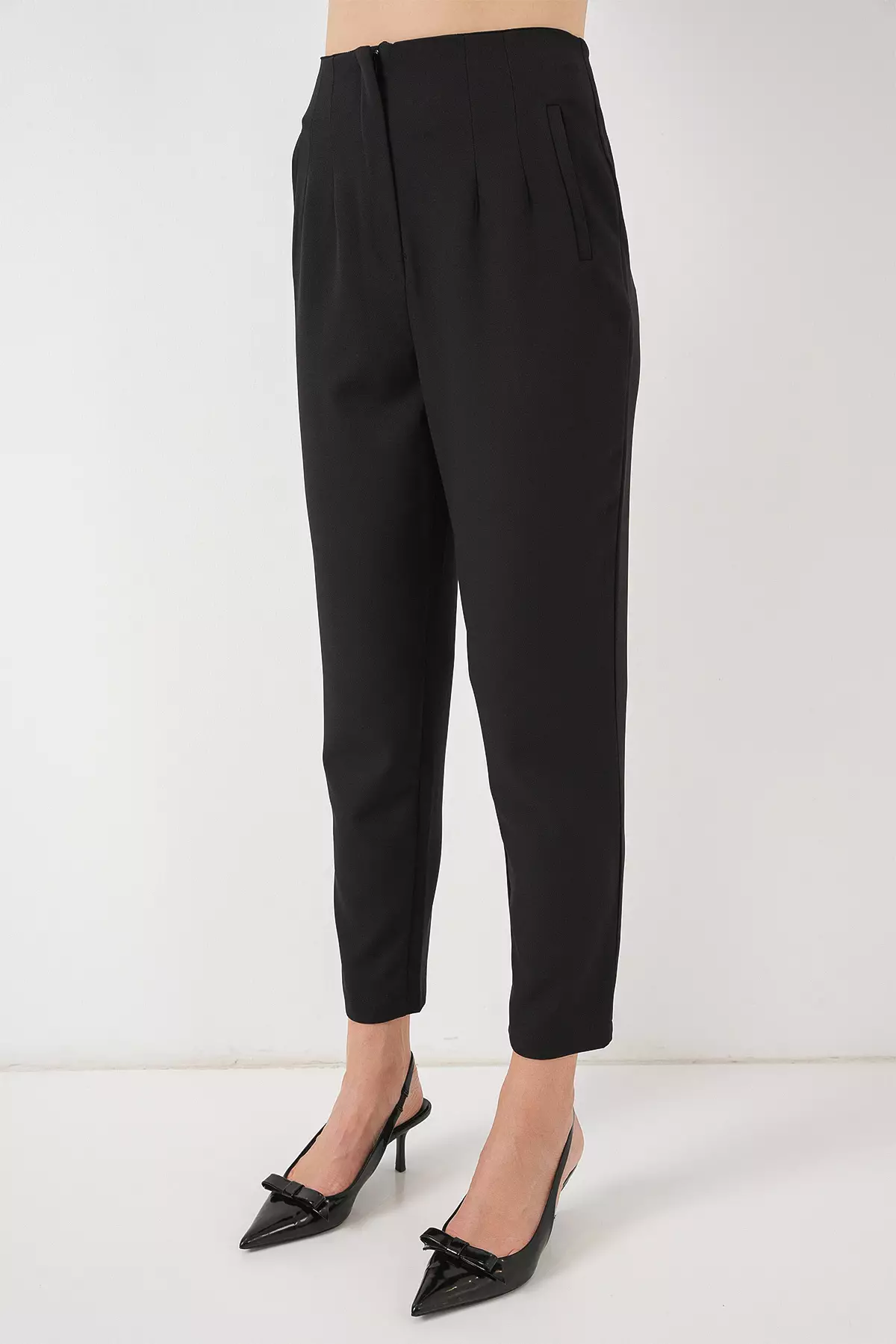 High Waist Ankle Trousers