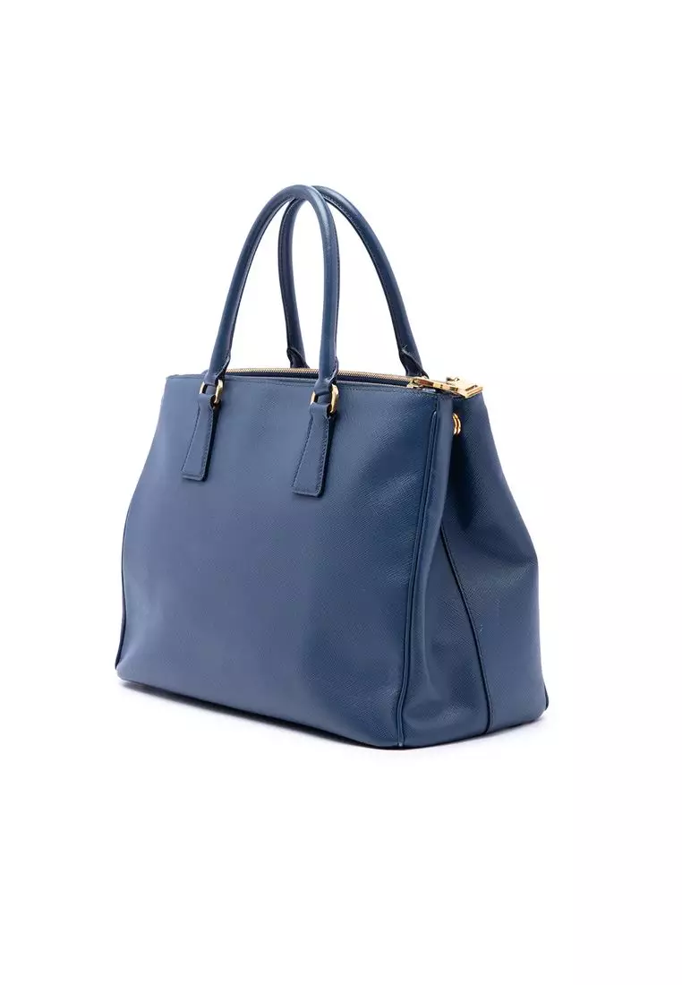Pre-Loved Prada Large Saffiano Lux Galleria Double Zip Tote