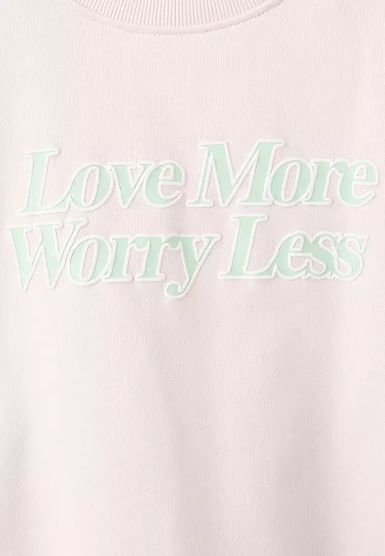 Cotton Sweatshirt With Text
