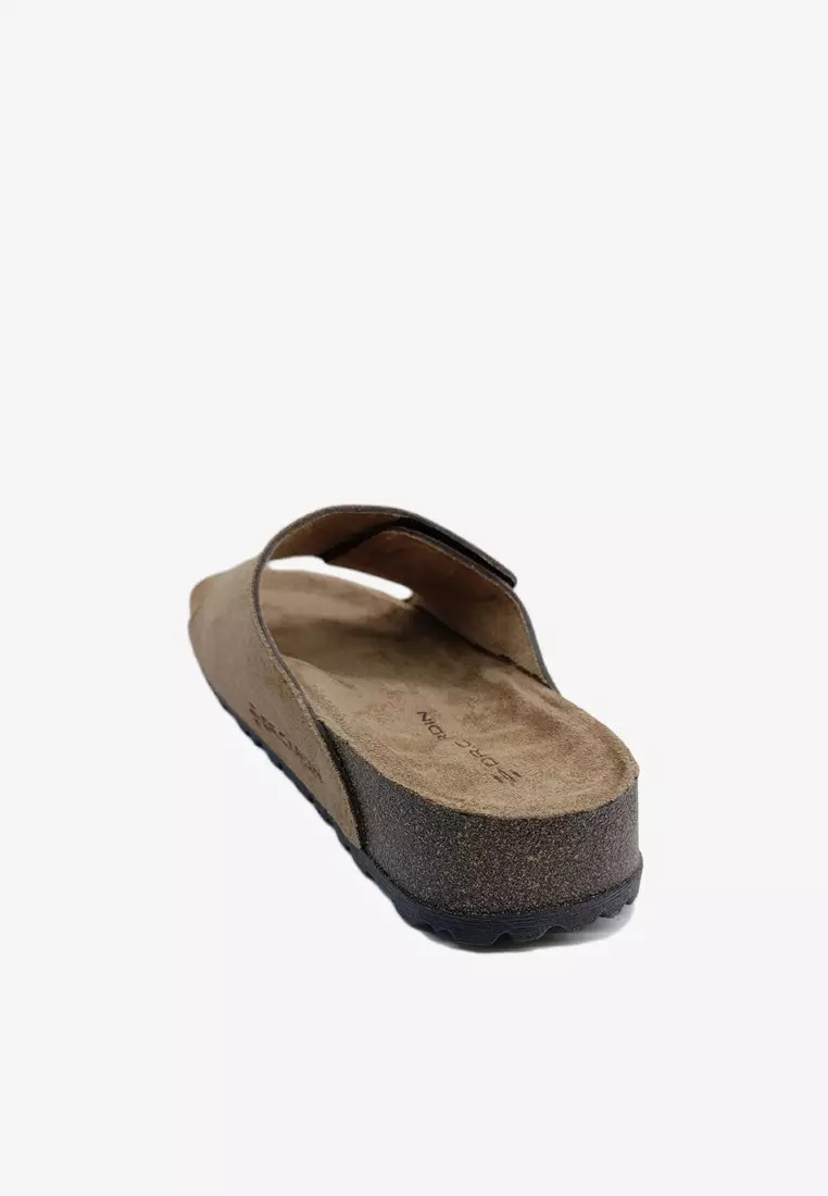 Dr. Cardin Men Cove Core Suede Comfort Sandals with Adjustable Strap D-SLB-8212